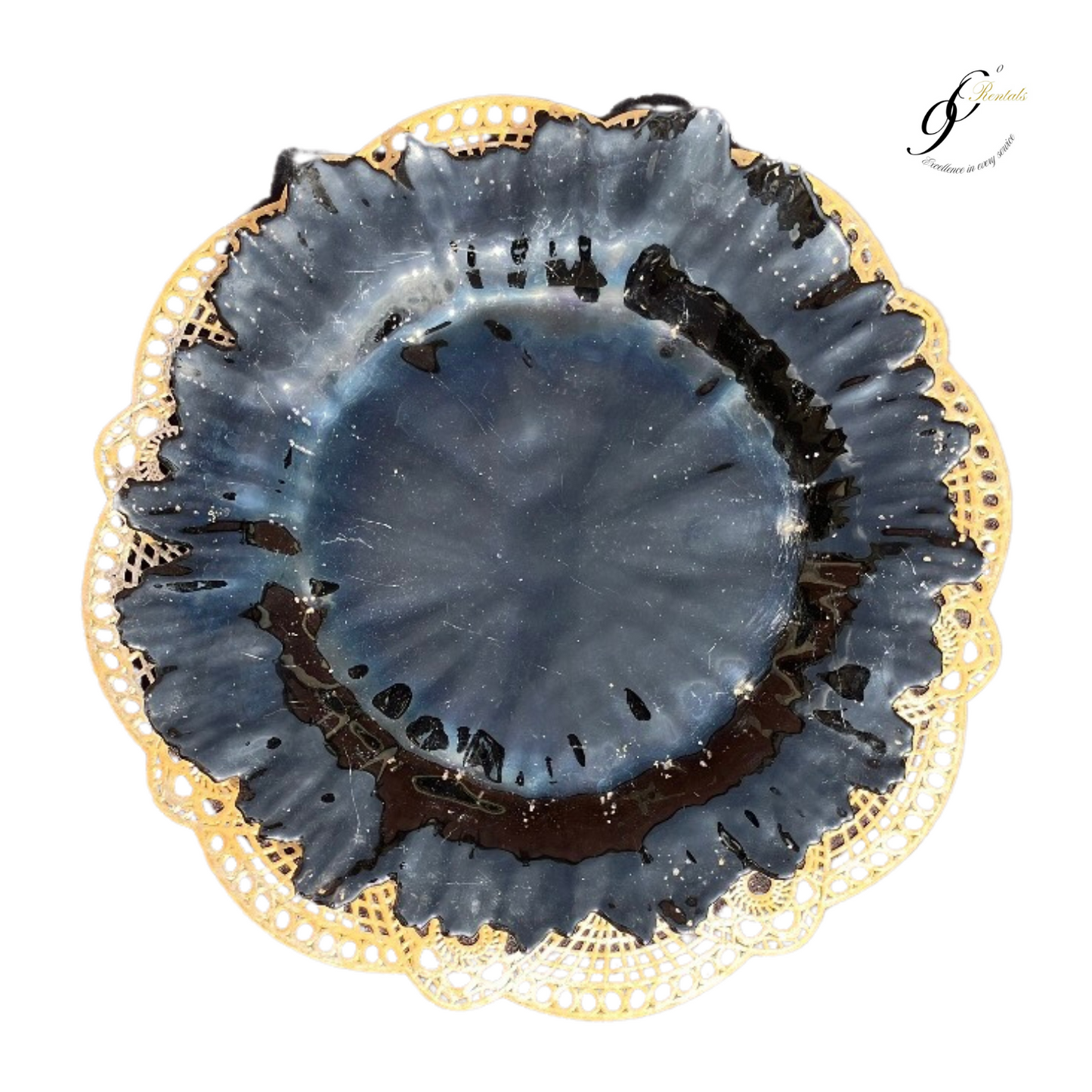 Black Reef Charger Plate