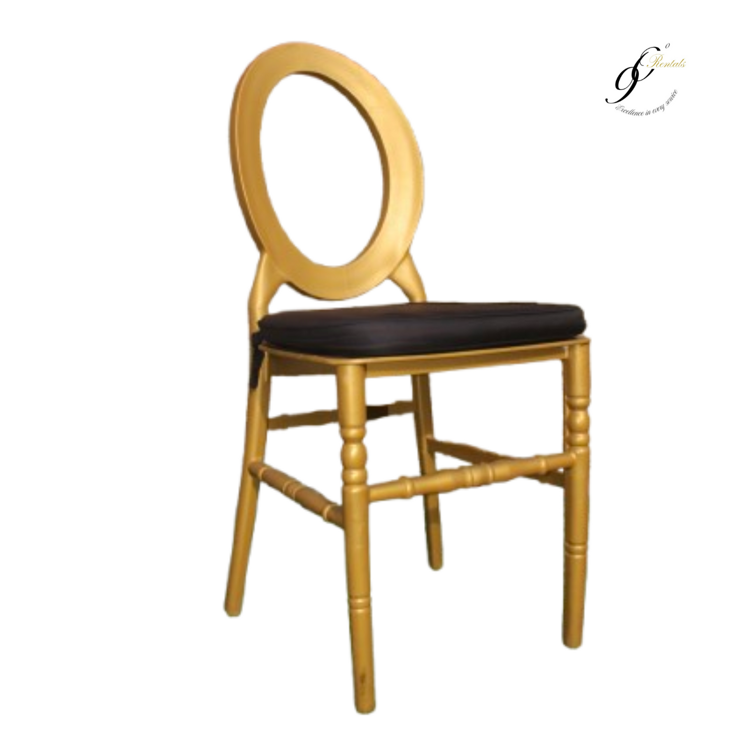 Gold O Black Chair