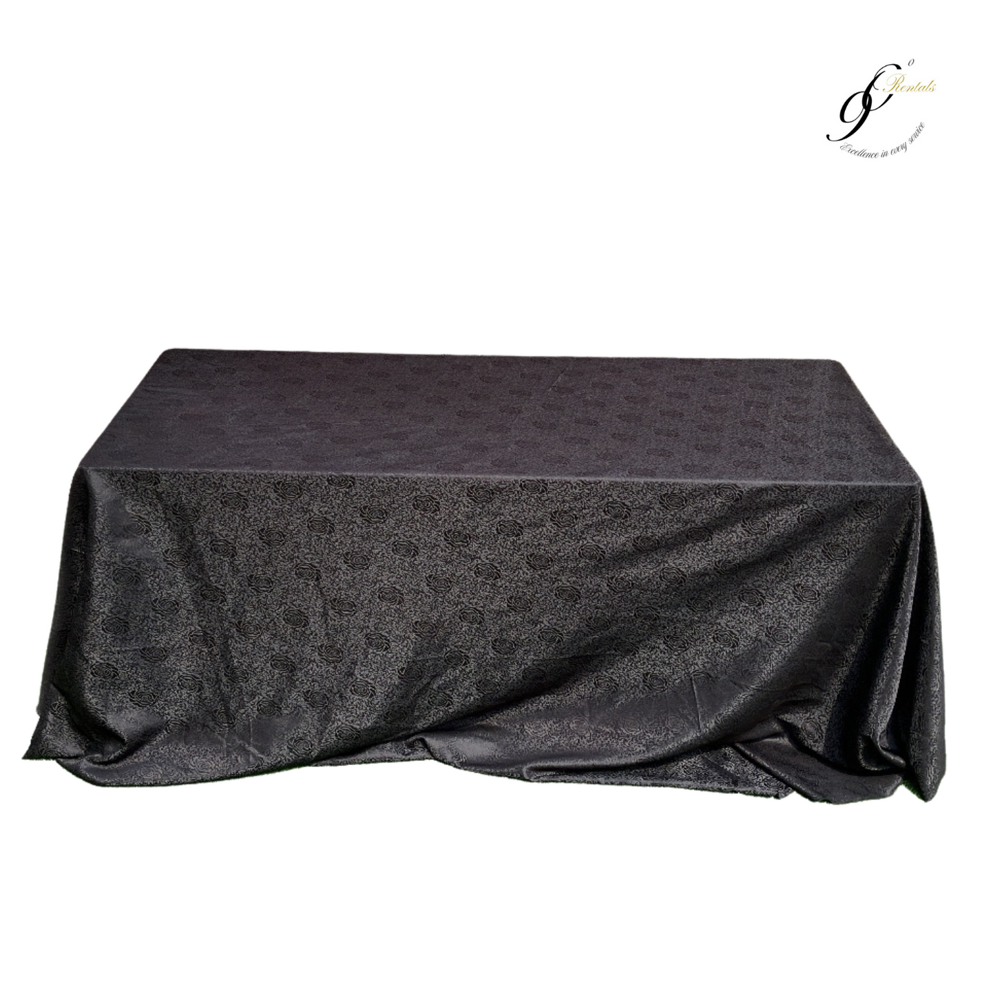 Black Polyester Table Cover