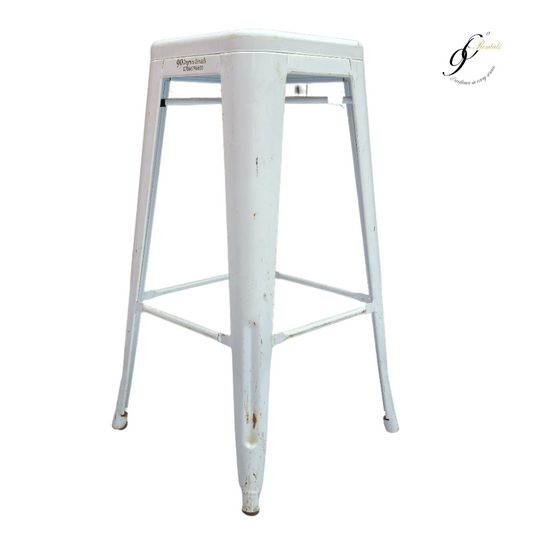 White Cocktail Stool